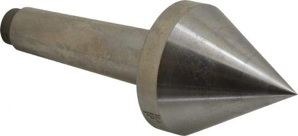 Riten - 2-3/4" Head Diam, Hardened Tool Steel Pipe Nose Point Solid Dead Center - 4MT Morse Taper, 2-3/4" Point Diam, 2.37" Point Length - Eagle Tool & Supply