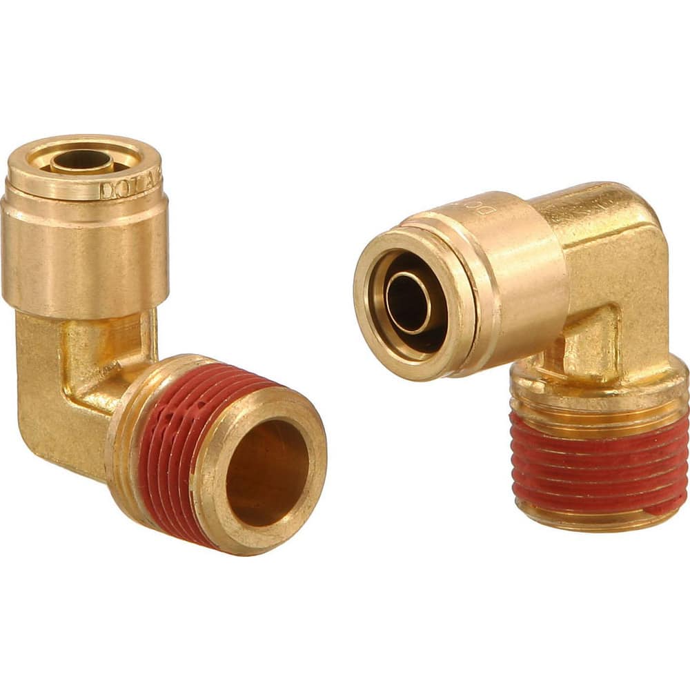 Metal Push-To-Connect Tube Fittings; Fitting Type: ELBOW; Connection Type: Push-to-Connect x MNPT; Material: Brass; Thread Size: 1/8″; Tube Outside Diameter: 5/32; Fitting Shape: 90 ™ Elbow; Maximum Working Pressure (Psi - 3 Decimals): 250.000; Standards: