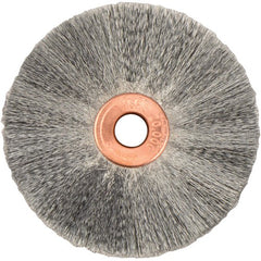 2″ Small Diameter Crimped Wire Wheel, .003″ Steel Fill, 1/4″ Arbor Hole - Eagle Tool & Supply
