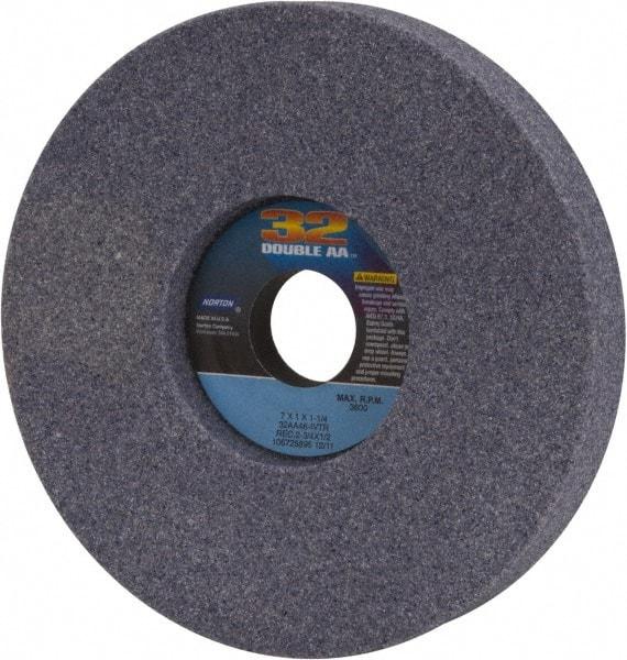 Norton - 7" Diam x 1-1/4" Hole x 1" Thick, I Hardness, 46 Grit Surface Grinding Wheel - Aluminum Oxide, Type 5, Coarse Grade, 3,600 Max RPM, Vitrified Bond, One-Side Recess - Eagle Tool & Supply