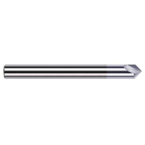 Engraving Cutters - 0.1250″ (1/8″) Shank Diameter × 40° included Carbide Marking Cutter for Non-Ferrous, 2 Flute, TiB2 Coated - Exact Industrial Supply