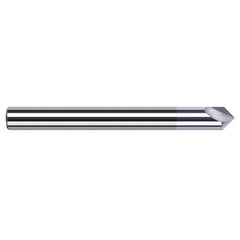 Engraving Cutters - 0.2500″ (1/4″) Shank Diameter × 90° included Carbide Marking Cutter for Non-Ferrous, 2 Flute, TiB2 Coated - Exact Industrial Supply