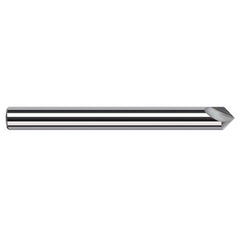 Engraving Cutters - 0.1250″ (1/8″) Shank Diameter × 30° included Carbide Marking Cutter for Non-Ferrous, 2 Flute - Exact Industrial Supply