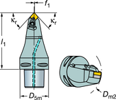 C6-DCMNN-00090-16 Capto® and SL Turning Holder - Eagle Tool & Supply