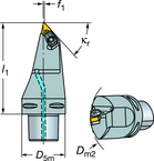 C6-DDMNL-33120-15 Capto® and SL Turning Holder - Eagle Tool & Supply