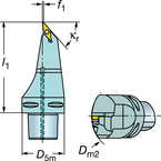 C6-SVMBL-00130-16 Capto® and SL Turning Holder - Eagle Tool & Supply