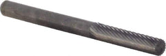 M.A. Ford - 1/8" Cut Diam, 1/8" Shank Diam, Cylinder Head Double Cut Burr - Carbide, Flat End, 9/16" LOC, 1-1/2" OAL - Eagle Tool & Supply