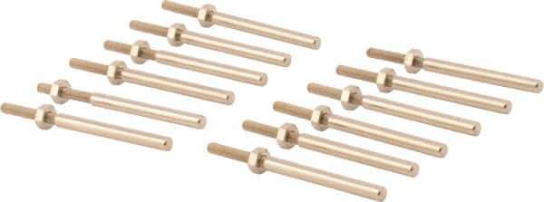 Grobet - 1/8" Shank Abrasive Point Mandrel - 25,000 Max RPM, 1/16" Hole Compatibility, for Rubberized Points - Eagle Tool & Supply