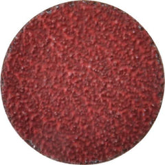 Norton - 2" Disc Diam, 36 Grit, Ceramic Alumina Quick Change Disc - Type R Attaching System, Coated, Red, Very Coarse Grade, 25,000 RPM, R983 Series - Eagle Tool & Supply