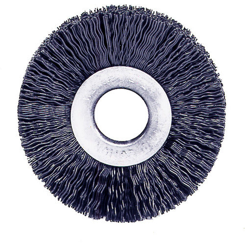 2-1/2″ Small Diameter Crimped Nylon Wheel, .022″ Black Fill, 5/8″ Arbor Hole - Eagle Tool & Supply