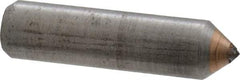 Norton - 1" Long x 1/4" Shank Diam Single Point Diamond Dresser - 80° Included Angle - Eagle Tool & Supply