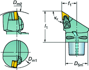 C5-CDJNL-35060-15-4 Capto® and SL Turning Holder - Eagle Tool & Supply