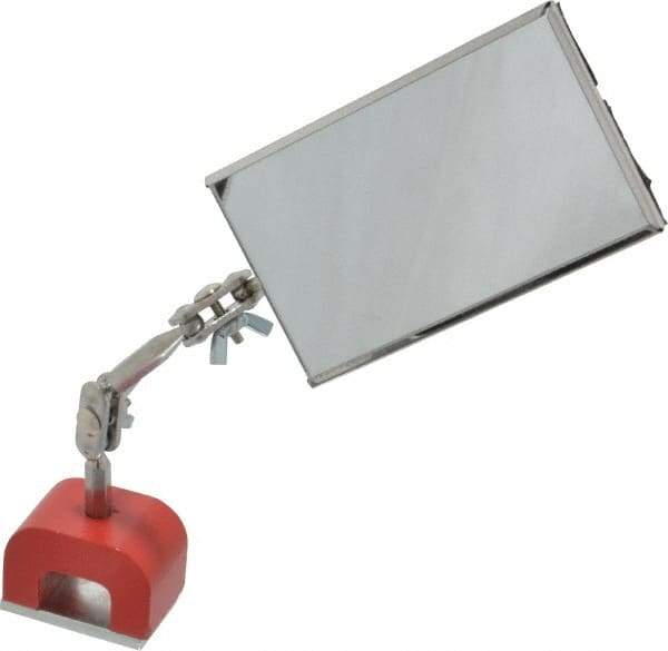 General - Rectangular Glass Inspection Mirror - 3-1/2" Long, 2" Wide - Eagle Tool & Supply