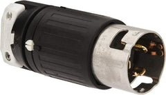 Hubbell Wiring Device-Kellems - 250 VAC, 50 Amp, NonNEMA Configuration, Industrial Grade, Self Grounding Plug - 3 Phase, 3 Poles, IP20, 0.83 to 1-1/4 Inch Cord Diameter - Eagle Tool & Supply