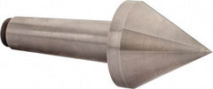 Riten - 3-1/2" Head Diam, Hardened Tool Steel Pipe Nose Point Solid Dead Center - 5MT Morse Taper, 3-1/2" Point Diam, 3.017" Point Length, 4.03" OAL - Eagle Tool & Supply