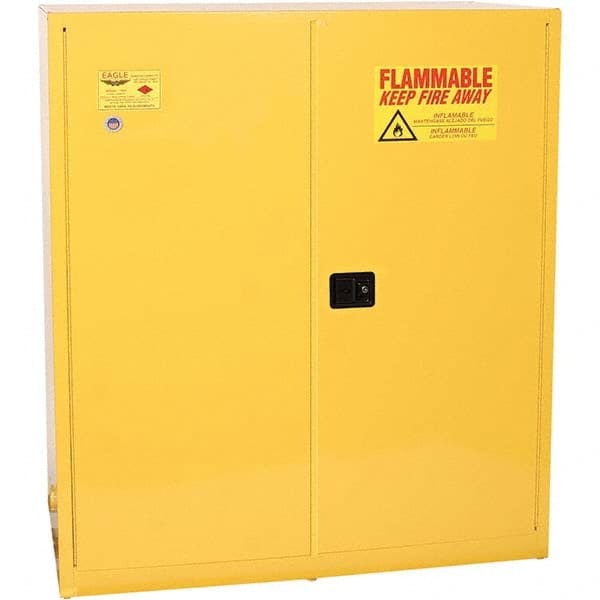 Eagle - Safety Cabinets Hazardous Chemical Type: Flammable and Combustible Liquids Color: Yellow - Eagle Tool & Supply