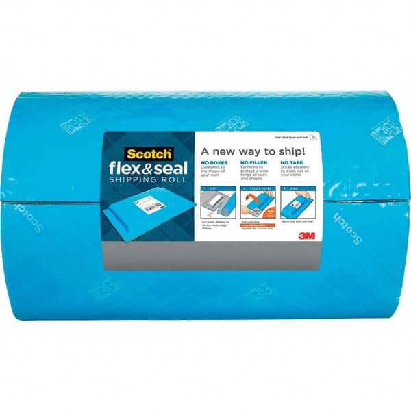 3M - 15" x 50' Blue Synthetic Rubber Adhesive Packaging Tape - Eagle Tool & Supply