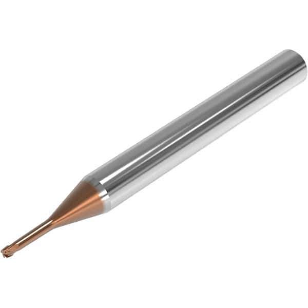 Seco - 1.5mm, 4 Flute, Single End, Solid Carbide, 0.05mm Corner Radius End Mill - 50mm OAL, 28° Helix, Right Hand Flute, 1.13mm LOC, Right Hand Cut, 7.5mm Extended Reach - Eagle Tool & Supply