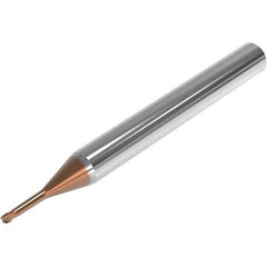Seco - 1.5mm, 4 Flute, Single End, Solid Carbide, 0.05mm Corner Radius End Mill - 50mm OAL, 28° Helix, Right Hand Flute, 1.13mm LOC, Right Hand Cut, 7.5mm Extended Reach - Eagle Tool & Supply