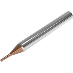 Seco - 1.5mm, 4 Flute, Single End, Solid Carbide, 0.2mm Corner Radius End Mill - 50mm OAL, 28° Helix, Right Hand Flute, 1.13mm LOC, Right Hand Cut, 5mm Extended Reach - Eagle Tool & Supply