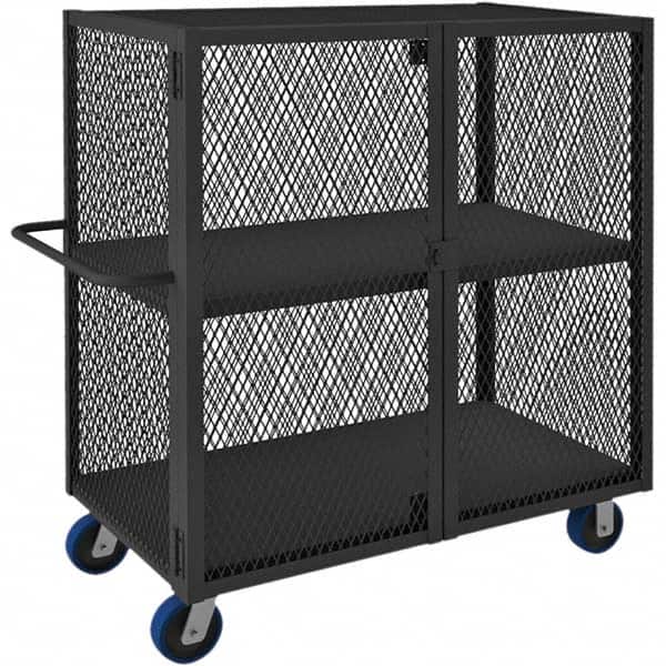 Durham - 2,000 Lb Capacity 2-Shelf Security Mesh Truck - Eagle Tool & Supply
