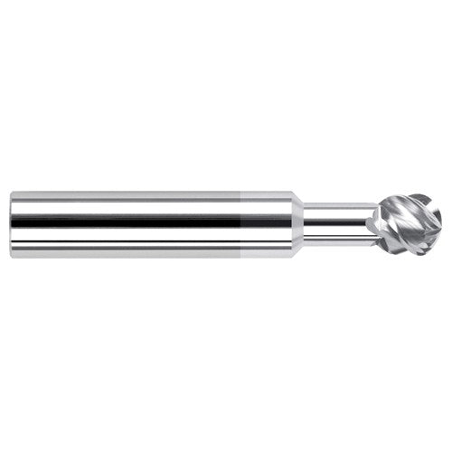 Undercutting End Mills - 0.0781″ (5/64″) Cutter Diameter × 0.2500″ (1/4″) Neck Length × 270° Carbide Undercutting End Mill, 2 Flutes, TiB2 Coated - Exact Industrial Supply