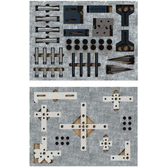 Phillips Precision - CMM Clamps Stud Thread Size: M6 Stud Length (Decimal Inch): 20 - Eagle Tool & Supply
