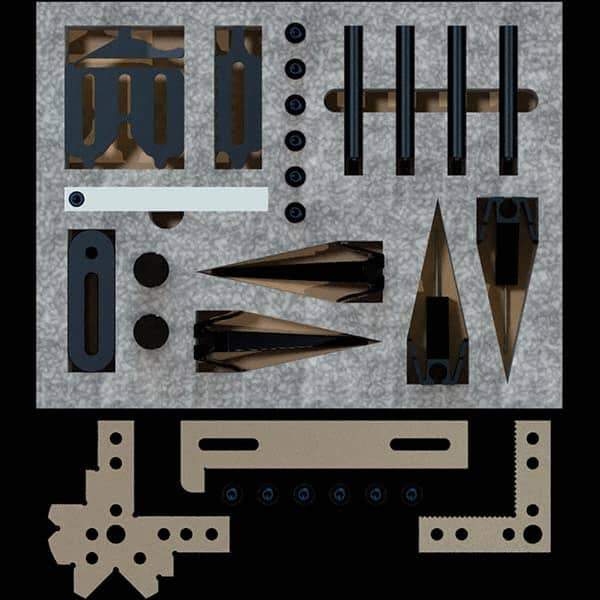 Phillips Precision - CMM Clamps Stud Thread Size: 1/4-20 Stud Length (Decimal Inch): 12 - Eagle Tool & Supply