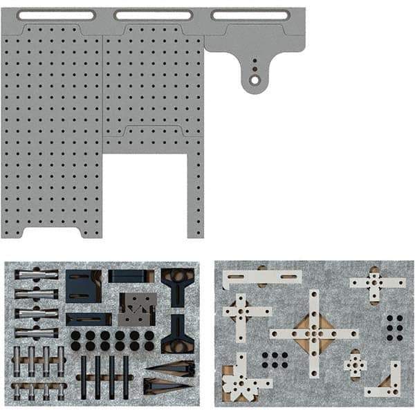 Phillips Precision - CMM Fixtures Type: Fixture Kits & Sets Plate Design: Magnetic - Eagle Tool & Supply
