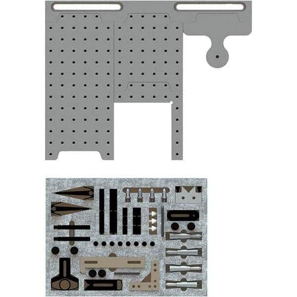 Phillips Precision - CMM Fixtures Type: Fixture Kits & Sets Plate Design: Magnetic - Eagle Tool & Supply