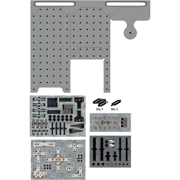 Phillips Precision - CMM Fixtures Type: Fixture Kits & Sets Plate Design: Magnetic - Eagle Tool & Supply