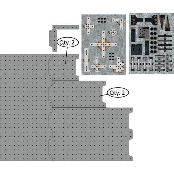 Phillips Precision - CMM Fixtures Type: Fixture Kits & Sets Plate Design: Magnetic - Eagle Tool & Supply