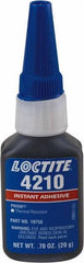 Loctite - 20 Gal Bottle Black Instant Adhesive - 24 hr Full Cure Time - Eagle Tool & Supply