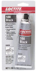 Loctite - 70ml High Performance RTV Silicone Gasket Maker - -75 to 625°F, Black, Comes in Tube - Eagle Tool & Supply