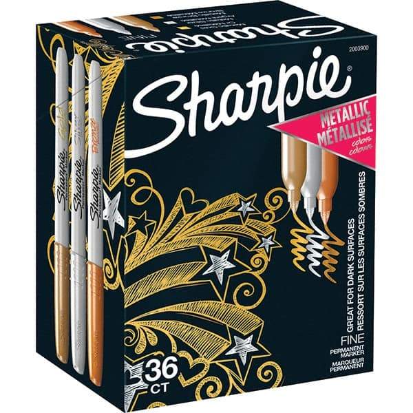 Sharpie - Markers & Paintsticks Type: Permanent Color: Bronze; Gold - Eagle Tool & Supply