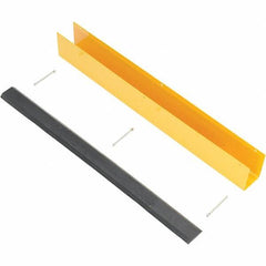 Vestil - 4-7/8" Long, Rubber Rack Guard - Yellow/Black - Eagle Tool & Supply