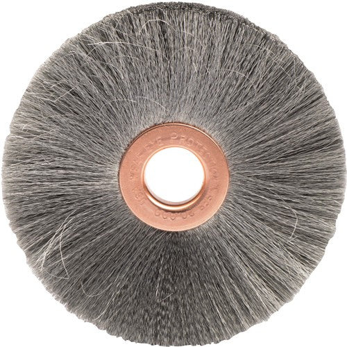 3″ Small Diameter Crimped Wire Wheel, .003″ Steel Fill, 1/2″ Arbor Hole - Eagle Tool & Supply