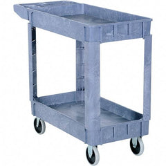Vestil - 550 Lb Capacity, 17" Wide x 39-1/2" Long x 28" High Bin Cart - 2 Shelf, Plastic - Eagle Tool & Supply