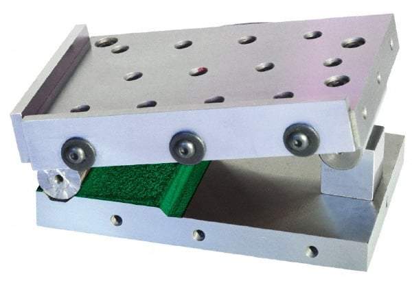 Harig - 4" Long x 6" Wide x 4" High, Precision Steel Sine Plate - Includes 2 Rails - Eagle Tool & Supply