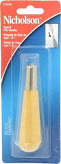 Nicholson - 4-1/8" Long x 1-1/16" Diam File Handle - For Use with 4, 6, 8 & 10" Files - Eagle Tool & Supply