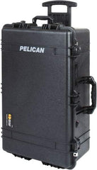 Pelican Products, Inc. - 20-15/32" Wide x 12-29/64" High, Clamshell Hard Case - Black, Polypropylene - Eagle Tool & Supply