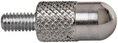 Mitutoyo - M2.5x0.45, 5mm Ball Diam, Carbide Shell Contact Point - 10mm Contact Point Length, Use with AGD 1,2,3,4 - Eagle Tool & Supply