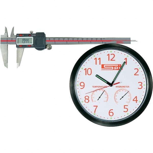SPI - 0 to 8" Range, 0.0005" Resolution, IP54 Electronic Caliper - Eagle Tool & Supply