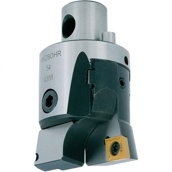 Techniks - Size D54, 2.48" Min Diam, Right Hand Modular Boring Cutting Unit Head - Eagle Tool & Supply