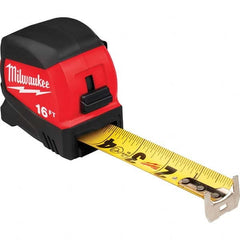 Milwaukee Tool - 16' x 1-3/16" Yellow/Black Blade Tape Measure - Eagle Tool & Supply