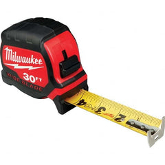 Milwaukee Tool - 30' x 1-5/16" Yellow/Black Blade Tape Measure - Eagle Tool & Supply