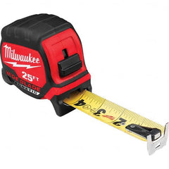 Milwaukee Tool - 25' x 1-5/16" Yellow/Black Blade Tape Measure - Eagle Tool & Supply