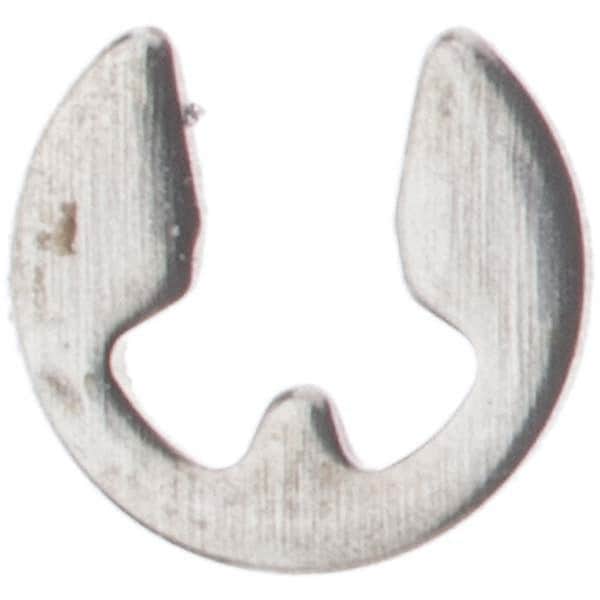 Rotor Clip - 4 to 5mm Shaft Diam, 3.2mm Groove Diam, Stainless Steel Metric External E Style Retaining Ring - Eagle Tool & Supply