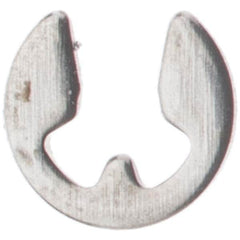 Rotor Clip - 4 to 5mm Shaft Diam, 3.2mm Groove Diam, Stainless Steel Metric External E Style Retaining Ring - Eagle Tool & Supply