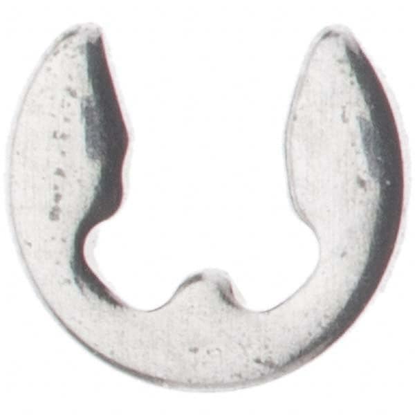 Rotor Clip - 3 to 4mm Shaft Diam, 2.3mm Groove Diam, Stainless Steel Metric External E Style Retaining Ring - Eagle Tool & Supply